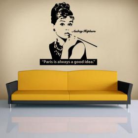 Vinile decorativo Audrey Hepburn