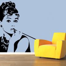 Sagoma decorativa vinile Audrey Hepburn