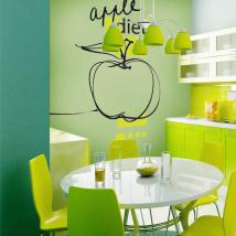 Vinile decorativo Apple dieta Italian 628