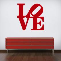 Vinile decorativo amore Robert Indiana