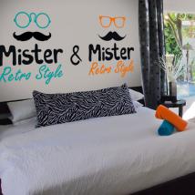 Adesivi decorativi in vinile Gay Mister e Mister