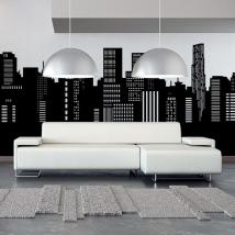 Panoramico della città vinile decorativo Skyline