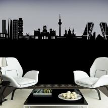 Pannelli luminescente dividendo fluowall Skyline di Madrid