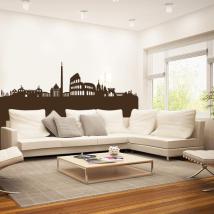 Vinile decorativo Skyline di Roma