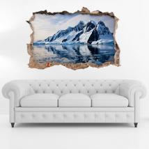 Vinile 3D iceberg e montagne