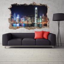 In vinile 3D Hong Kong City