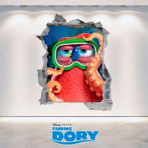 Vinile foro muro Disney alla ricerca di Dory 3D