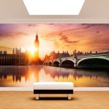 Tramonto di foto parete murales Big Ben a Londra