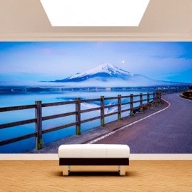 Strada di murales muro foto Monte Fuji