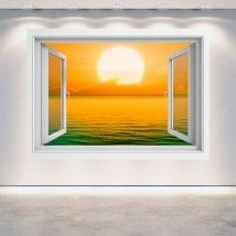 Implementazione Windows 3D del sole nel mare