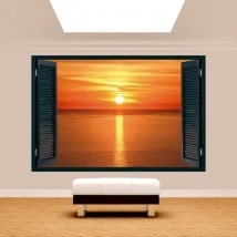 3dwindow tramonto sul mare