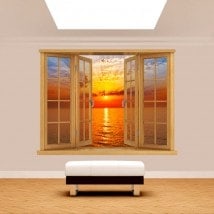 Mare di sole tramonto 3D di Windows