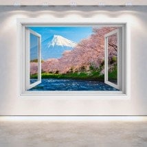 Windows 3D Monte Fuji alberi fiore di ciliegia