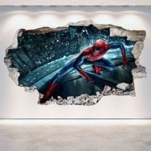 Vinili 3D muro rotti Spiderman