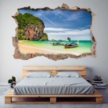 Vinile 3D spiaggia Railay Thailandia