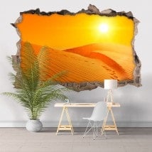 Vinyl tramonto 3D nel deserto Italian 5812