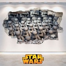 Adesivi 3D Star Wars soldati cloni