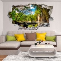 Montagne di Cascades decorative vinile 3D