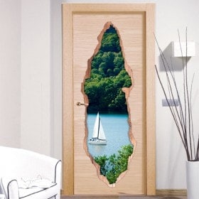 Vinile 3D porte vela Lago