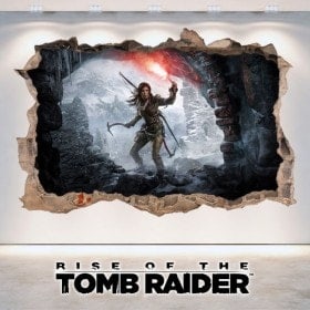 Vinile decorativo 3D Rise di Tomb Raider