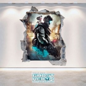 Ghost Recon Future Soldier vinile decorativo 3D Tom Clancy