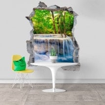 Cascate di vinile decorativo 3D in natura