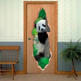 Orso di vinile porte Panda 3D