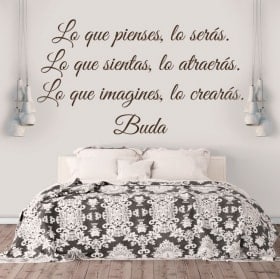 Adesivi da parete frase di Buddha