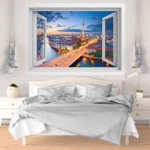 Vinile decorativo tramonto Berlino Germania 3D