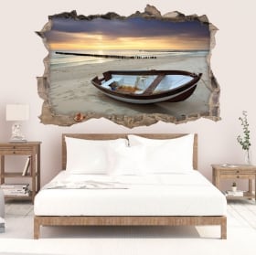 Vinile decorativo alba sulla spiaggia 3D