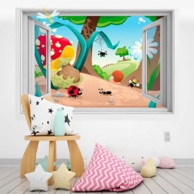 Vinile per bambini foresta 3D