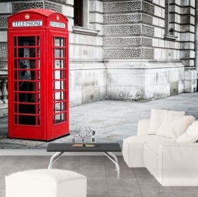 Murales cabina telefonica Inghilterra Londra