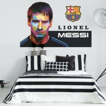 Vinile adesivo lionel messi calcio barcellona