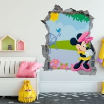 Adesivi murali minnie mouse disney 3d