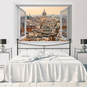 Adesivi Murali Finestra - GRANDE MURAGLIA CINESE - Wall Stickers 3D - VINILE