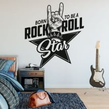 Sticker murale rock and roll