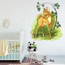 Vinile decorativo dei bambini bambi