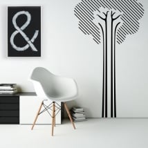 Vinile decorativo e adesivi albero di linea