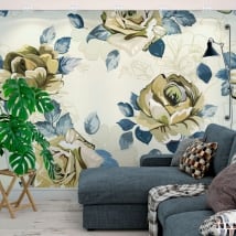 Foto murali di vinile fiori da decorare