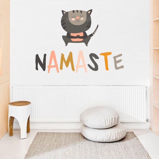 🥇 Vinile decorativo frasi yoga in inglese namaste 🥇