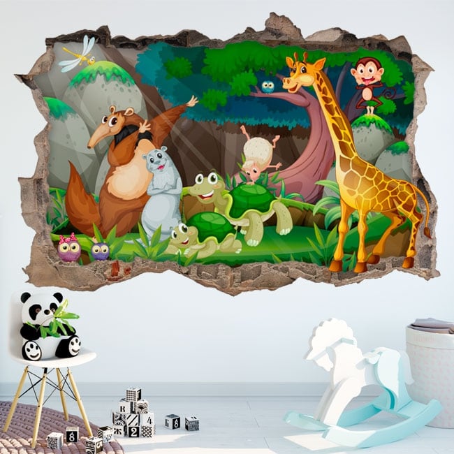 🥇 Vinile decorativo animali per bambino 🥇