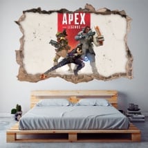 Sticker murale apex legends 3d