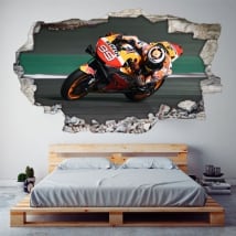 Adesivi 3d motogp jorge lorenzo honda