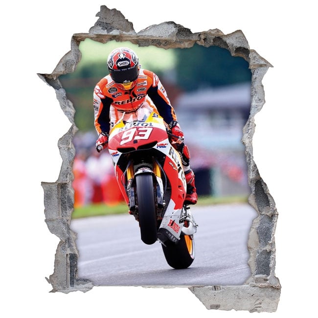 Vinile e adesivi 3d motogp marc márquez honda