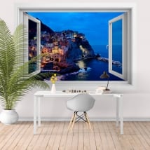 Finestre di vinile 3d cinque terre la spezia italia