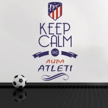 Adesivi in vinile keep calm and aúpa atleti