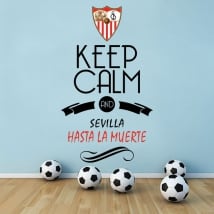 Adesivi calcio keep calm and sevilla hasta la muerte