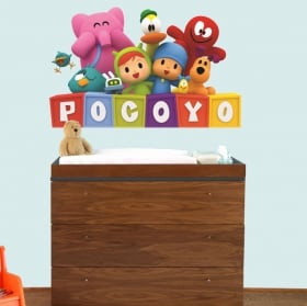 Adesivi decorativi per bambini o baby pocoyo