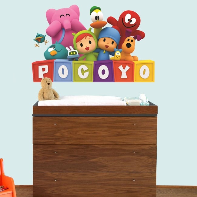 🥇 Adesivi decorativi per bambini o baby pocoyo 🥇