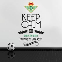 Vinili calcio keep calm and viva er beti manque pierda